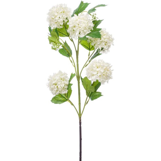 Branche dhortensia artificielle blanc 75cm