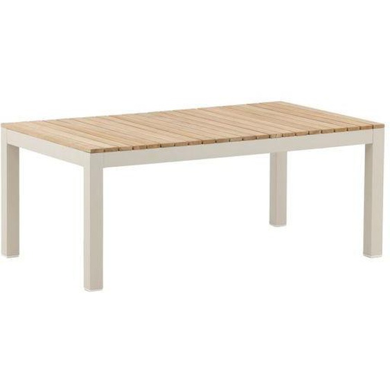 Brasilia table basse beige teck.