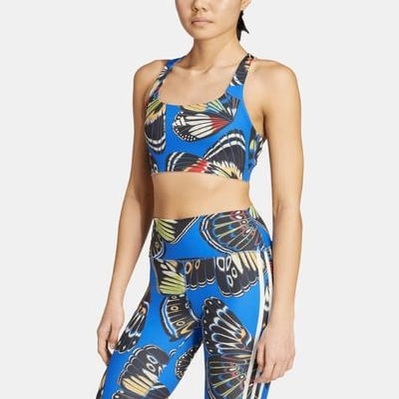 Brassière de sport ajustée à motif