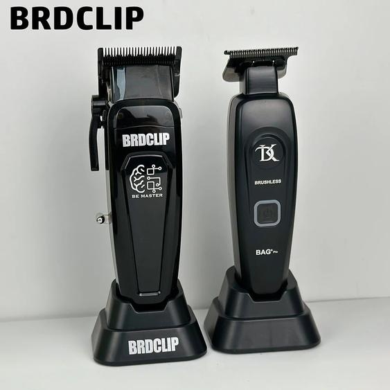 BRDCLIP-Tondeuse à cheveux professionnelle pour hommes, tondeuse à cheveux, chargeur de base, lame DLC, salon de coiffure, 7500 tr/min, BRD106 DK078