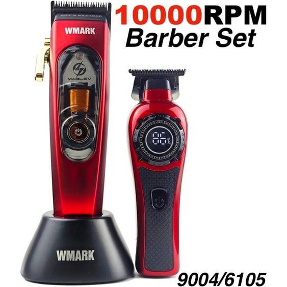 BRDCLIP WMARK NG-9004 10000 tr/min G27 9500 tr/min tondeuse à cheveux professionnelle haute qualité Salon électrique tondeuse à cheveux pour homme Salon de coiffure 2 pièces