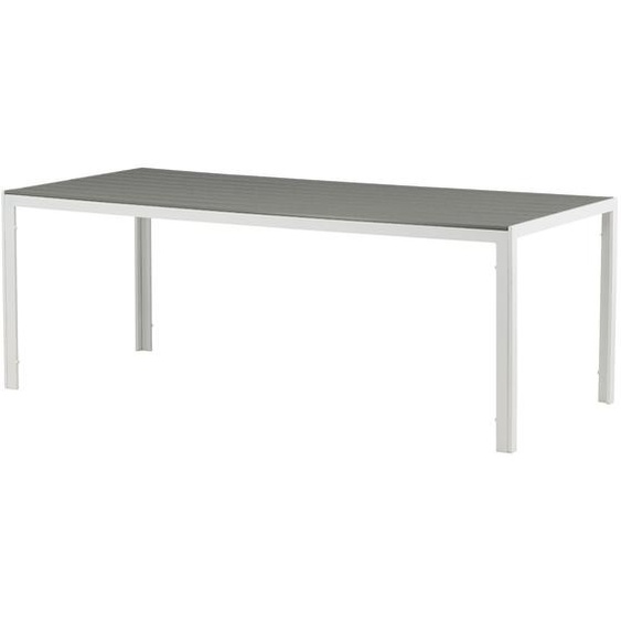 Break Table de salle à manger, blanc, gris.