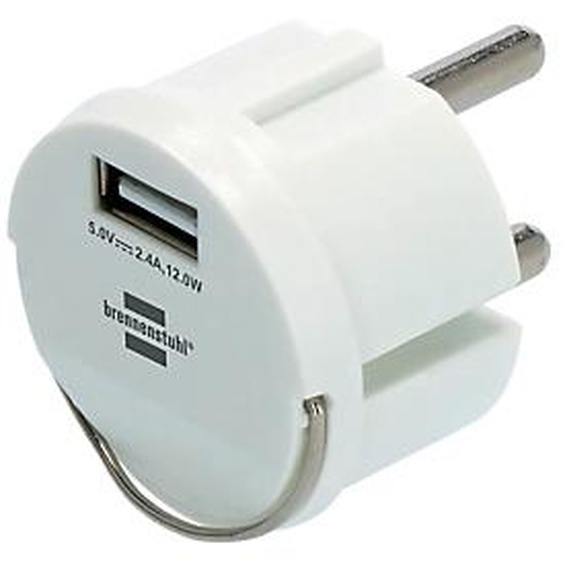 BRENNENSTUHL Adaptateur secteur USB 2.4 BRENNENSTUHL, blanc