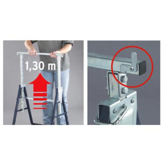 BRENNENSTUHL Etabli de travail télescopique MB 160 H