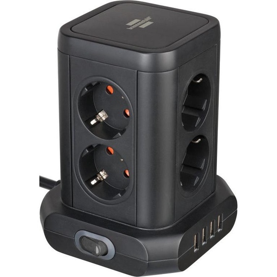 Brennenstuhl Tour de prises 8x avec 4 USB 2m