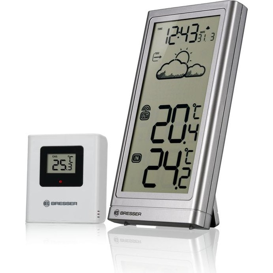 BRESSER RC weather station Meteo Temp Silver 7004200HZI000
