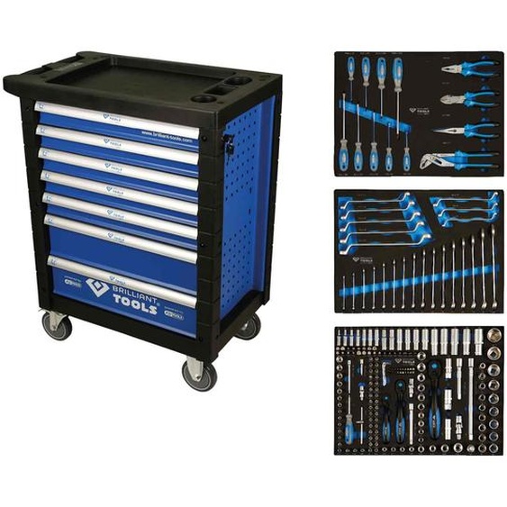 Brilliant Tools Chariot datelier 207 pcs. BT153207