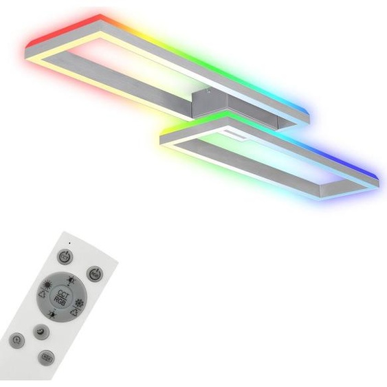 Briloner FRAME BACK - Applique murale & Plafonnier Télécommande incluse - Changement de couleur RGB - Rétro-éclairage RGB - 119,5 x 27,5 x 10 cm