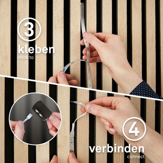 Briloner Pimp your Panel LED Strip, Set de base CCT, Pimp your Panel, Pilote, Télécommande, Blanc, 260 x 1 cm