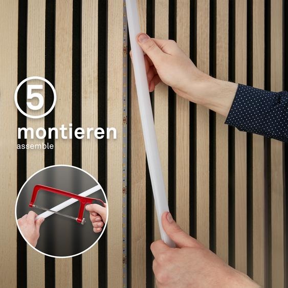 Briloner Pimp your Panel LED Strip, set de base WW, Pimp your Panel, pilote, interrupteur à câble, blanc, 260 x 1 cm