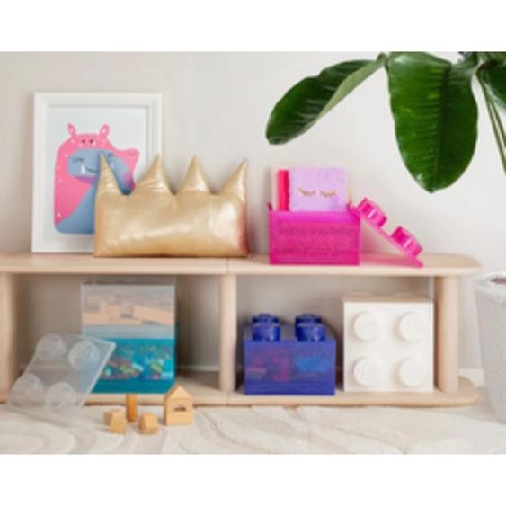 Brique de rangement STORAGE BRICK 4 GLITTER, bleu clair