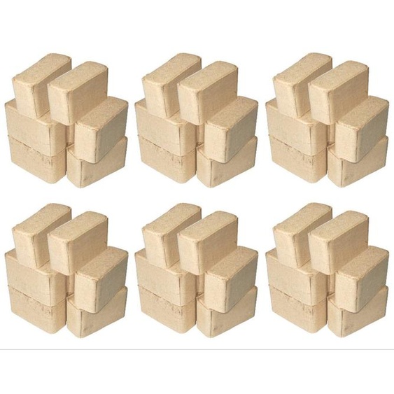 Briquettes de bois 6x 10kg non traitées briquette de cheminée briquette de chauffage bois de chauffage