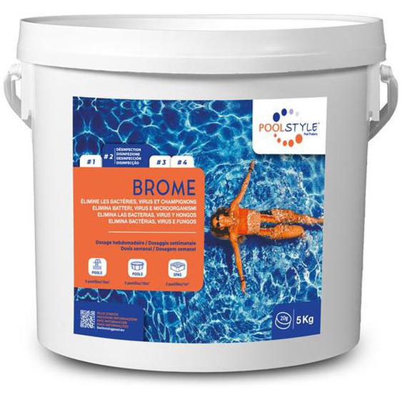 Brome pastilles de 20g - POOLSTYLE - PSL-500-0001