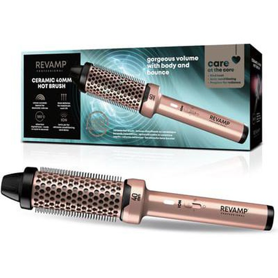 Brosse chauffante Volume et Vagues Progloss 40mm Or