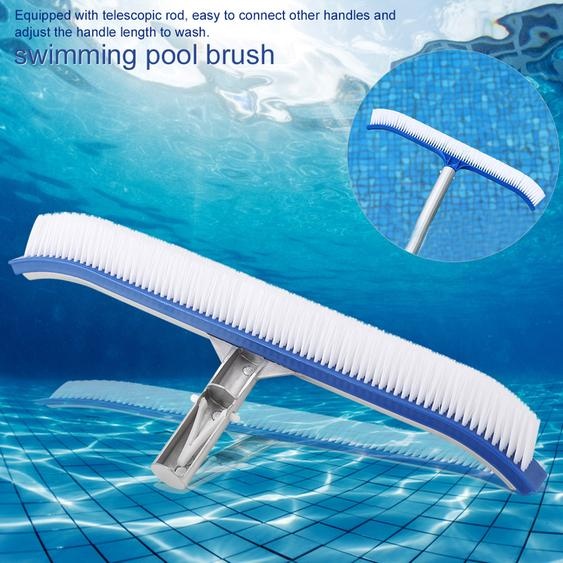 brosse de nettoyage pour piscine 18in Poignée en aluminium pour étang, spa et piscine deau chaude