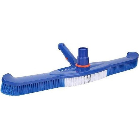 Brosse de nettoyage pour piscines - Adaptée à tous les types de piscines - Couleur : bleu - Nettoie les parois et le fond de la piscine