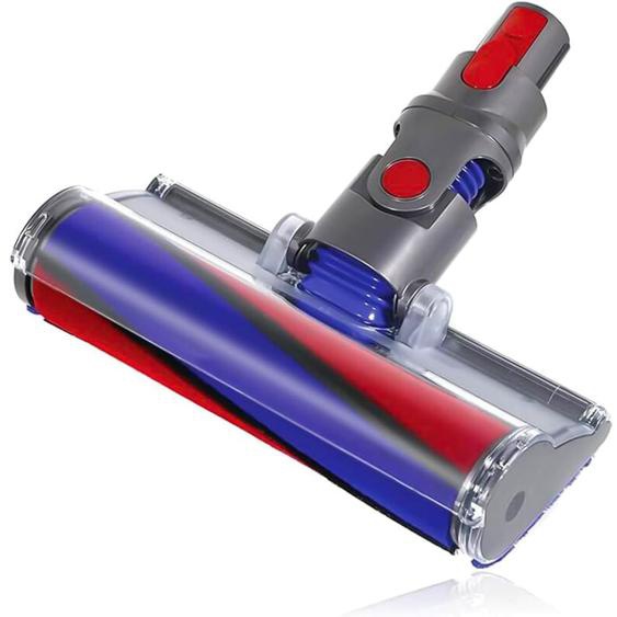 Brosse de sol à rouleau souple - Accessoire pour aspirateur Dyson V8(SV10) V10(SV12) V11(SV14) V15, brosse électrique à rouleau souple pour sols durs