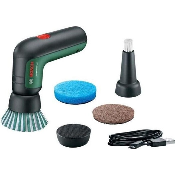 Brosse électrique sans-fil BOSCH UniversalBrush USB 3,6V, Multifonctions, Pour nettoyage léger et tenace