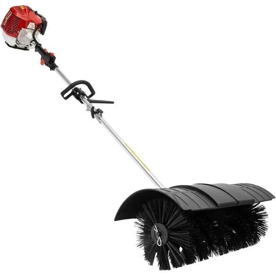 Brosse fauchage à essence - Brosse motorisée 52 ccm, 2,3 chevaux - Pour pelouses, gazon synthétique, gravier, feuilles - En plastique - Noir