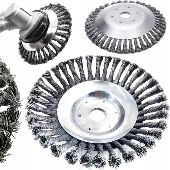 Brosse métallique haute performance 200 mm pour débroussailleuses