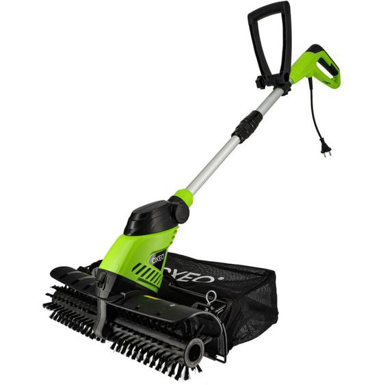 Oxeo - Brosse motorisée nettoyage gazon synthétique - 300W - largeur de travail 44cm - Balai pour Gazon Artificiel - Sac collecteur 10L