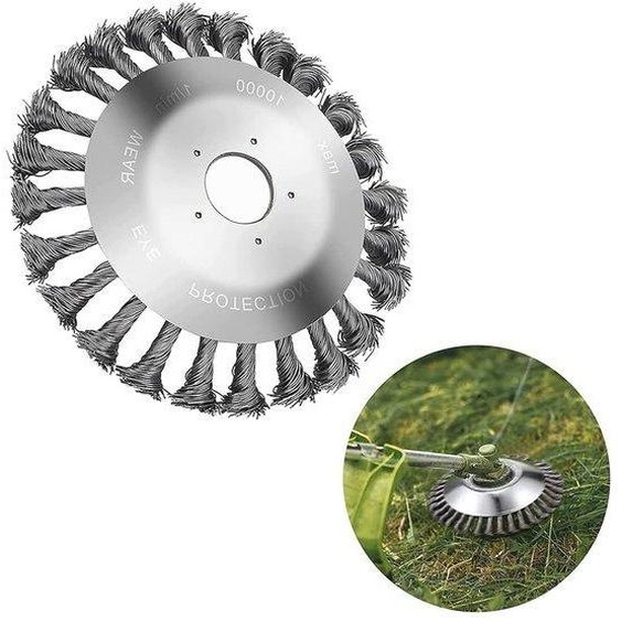 Brosse professionnelle pour tondeuse à gazon 15,2 cm - Élimination efficace des mauvaises herbes