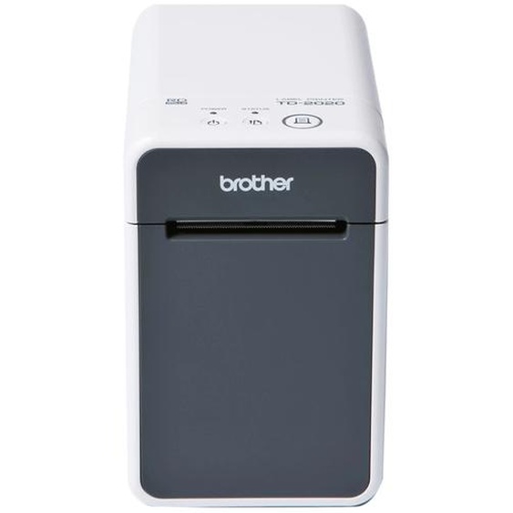 Brother TD-2020A Imprimante détiquettes industrielle de bureau, Thermique directe, 203 x 203 DPI, 152,4 mm/sec, Avec fil, Blanc