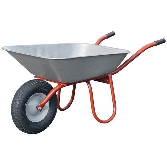 Brouette Carry 85l roue gonflable jante acier avec patins plastique CAPITO