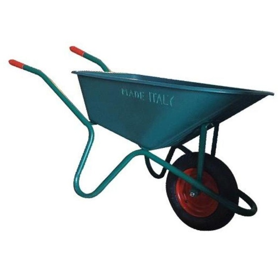 Brouette de jardin 100L Polypropylène Transport Charge Lourde Bois, Terre, Gravier, Déchets verts Brixo