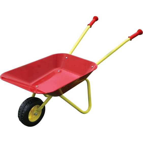 Brouette en métal Playfun rouge pour enfants - Jouets de jardin pour enfants