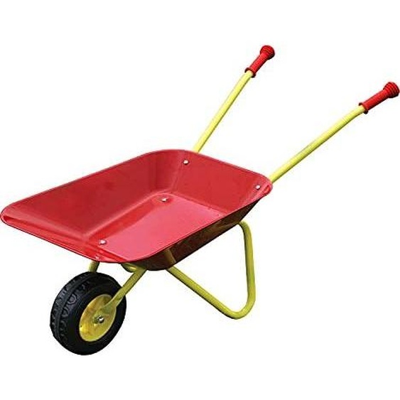 Brouette en métal Playfun rouge pour enfants - Jouets de jardin pour enfants