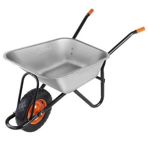 Fuxtec - Brouette FX-WB6404G - charge 120 kg volume 90 l acier galvanisé
