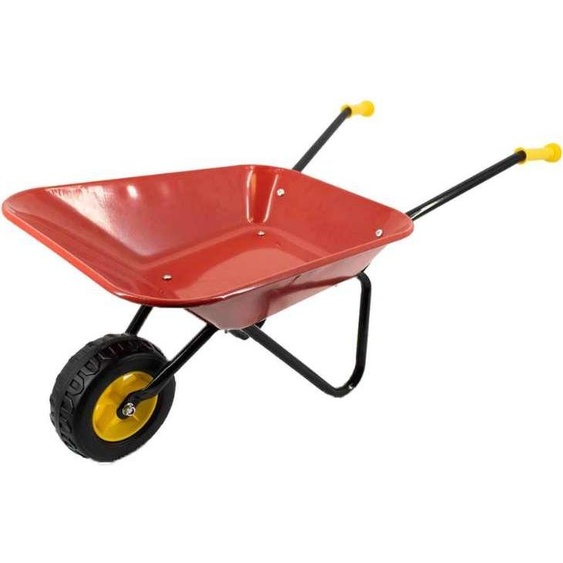 Brouette pour enfants (métal) - Rouge - 19 litres - jusquà 20 kg - à partir de 2 ans | Brouette en métal
