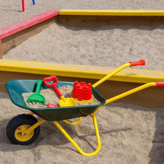 Brouette rose pour enfants - Métal, roue en caoutchouc
