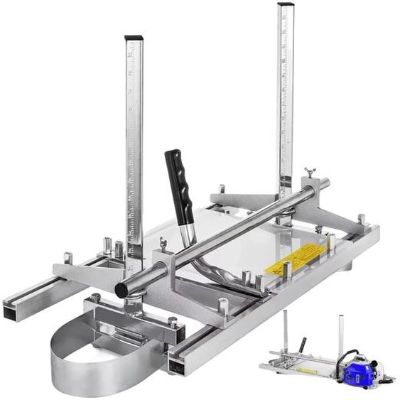 Broyeur à chaîne pour la coupe de bois, caractéristique réglable en hauteur, construction robuste en aluminium et acier