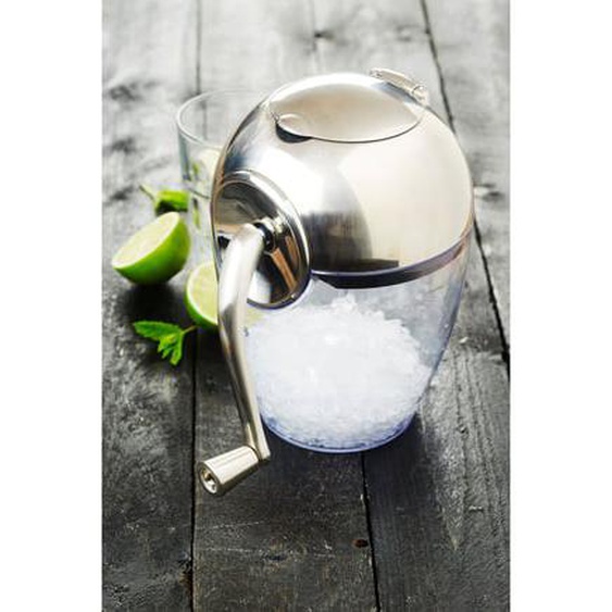 Broyeur à glace à manivelle en plastique et acier
