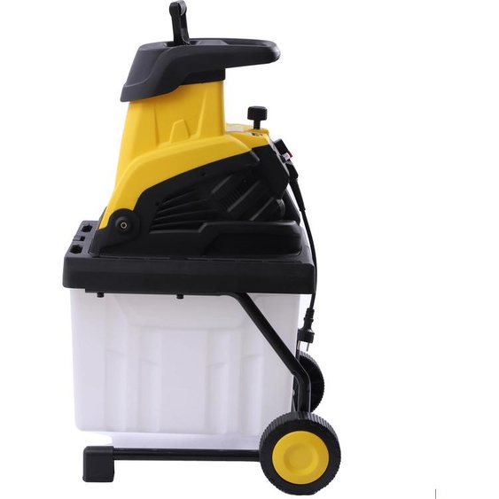 Broyeur de bois, puissance 2500W, capacité 45L, noir