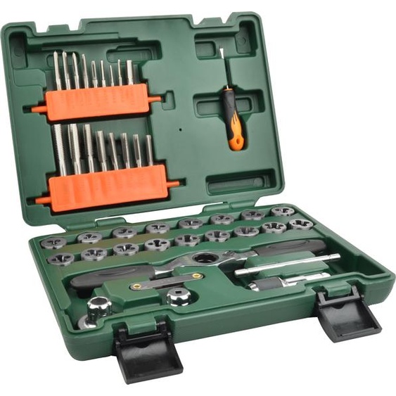 Brüder Mannesmann Jeu de tarauds + filières, 40 pièces ; 53230