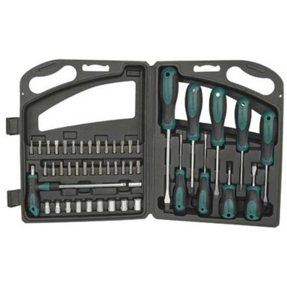 BRÜDER MANNESMANN Kit doutils, 47 pièces, dans une malette