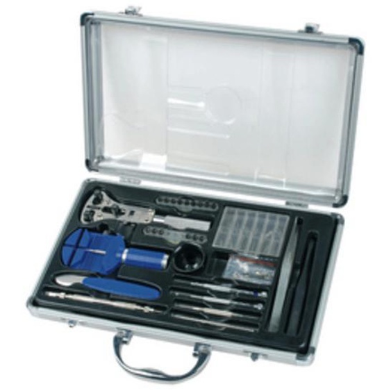 BRÜDER MANNESMANN Kit doutils dhorloger, malette en alu