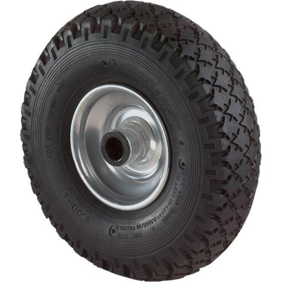 BS Rollen C90263 Roue de secours pneumatique 260mm jante métal, noire/argentée