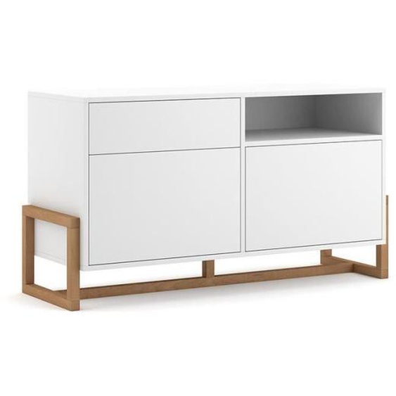 Buffet 1 tiroir 2 portes Oslo blanc