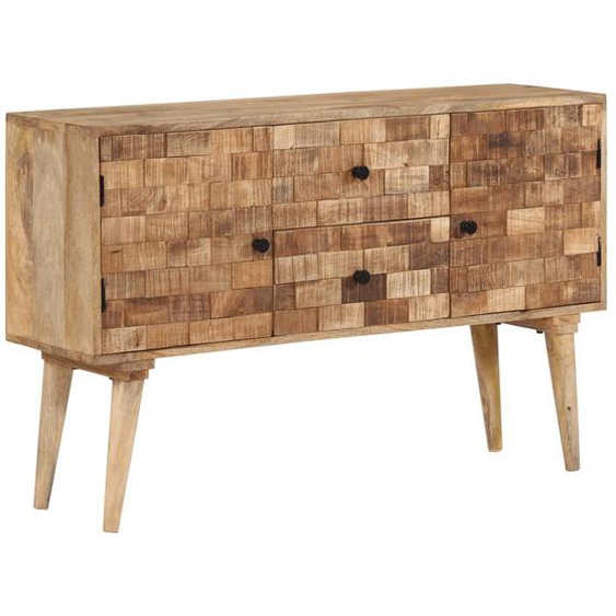 Buffet 110x30x70 cm bois massif de manguier