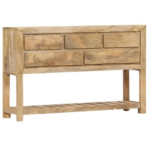 Buffet - MOTHINESSTO - Modèle ly1384 - Bois de manguier massif - 5 tiroirs - 1 étagère