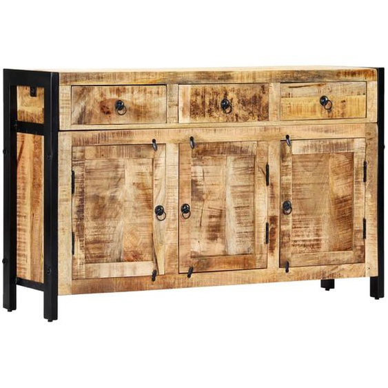 Buffet 120x35x76 cm Bois de manguier massif