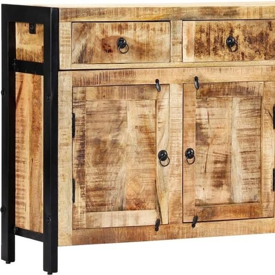 Buffet 120x35x76 cm bois massif mangue