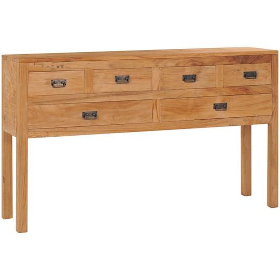 Buffet 125x30x75 cm bois de teck massif