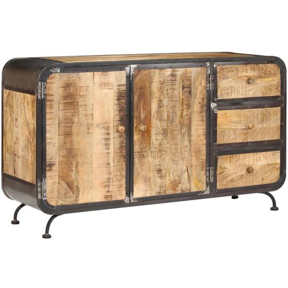 Buffet 140 x 40 x 80 cm Bois de manguier massif