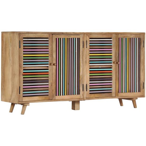Buffet 150x30x75 cm Bois de manguier massif
