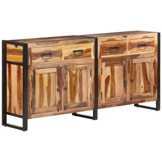 Buffet 172x35x80 cm Bois dacacia solide avec finition miel